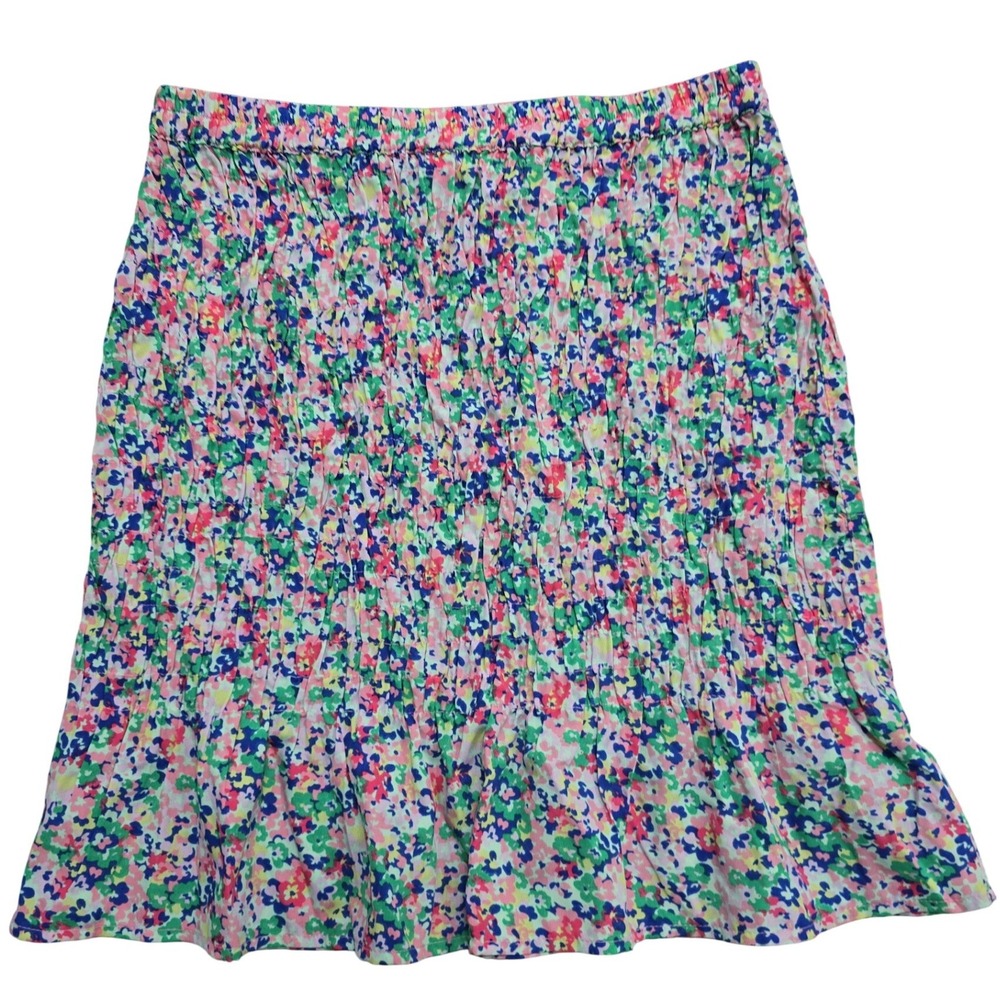 Vero Moda VMHENNA Floral Smocked Mini Skirt Multi Color High Waist Size M NWT